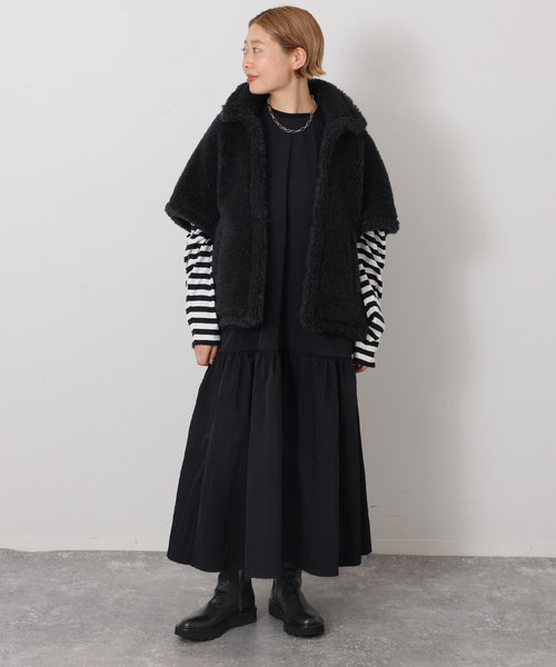 JOURNAL STANDARD LUXE(ジャーナルスタンダード ラックス)の「T's NS-OP(ワンピース・レディース・ブラック・FREE)」の9枚目の写真
