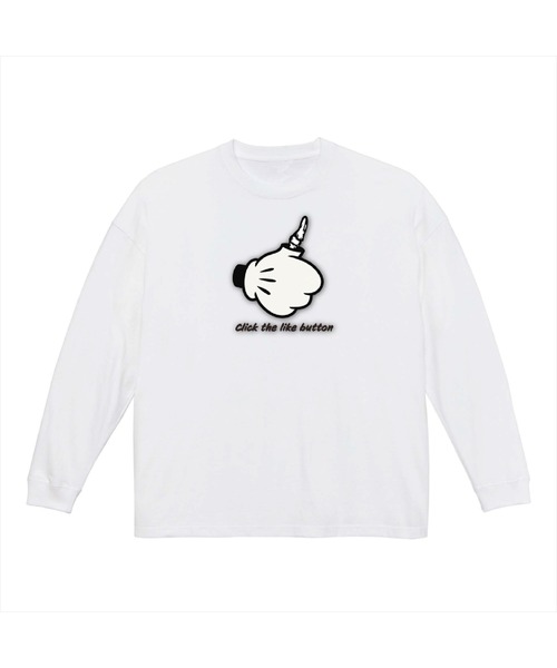 NOBOUND(ノーバウンド)の「NOBOUND(ノーバウンド) 長袖Tシャツ サムズアップ イラスト プリント ビッグシルエット 5.6オンス ビッグTシャツ メンズ レディース ユニセックス ストリート(Tシャツ/カットソー・メンズ・ホワイト系1/ホワイト系2/ブラック系2/ブラック系1/ブラック系4/ブラック系3・XL/L/M/S)」の1枚目の写真
