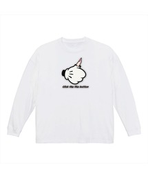 NOBOUND(ノーバウンド) 長袖Tシャツ サムズアップ イラスト プリント ビッグシルエット 5.6オンス ビッグTシャツ メンズ レディース ユニセックス ストリート