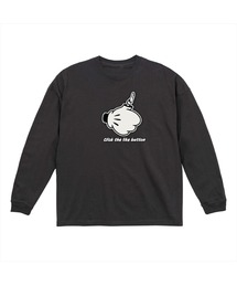 NOBOUND(ノーバウンド) 長袖Tシャツ サムズアップ イラスト プリント ビッグシルエット 5.6オンス ビッグTシャツ メンズ レディース ユニセックス ストリート