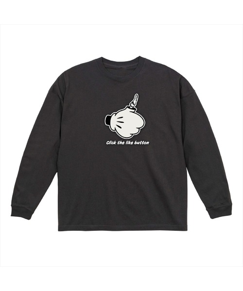 NOBOUND(ノーバウンド)の「NOBOUND(ノーバウンド) 長袖Tシャツ サムズアップ イラスト プリント ビッグシルエット 5.6オンス ビッグTシャツ メンズ レディース ユニセックス ストリート(Tシャツ/カットソー・メンズ・ホワイト系1/ホワイト系2/ブラック系2/ブラック系1/ブラック系4/ブラック系3・XL/L/M/S)」の5枚目の写真