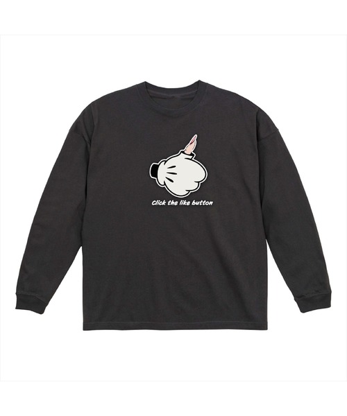 NOBOUND(ノーバウンド)の「NOBOUND(ノーバウンド) 長袖Tシャツ サムズアップ イラスト プリント ビッグシルエット 5.6オンス ビッグTシャツ メンズ レディース ユニセックス ストリート(Tシャツ/カットソー・メンズ・ホワイト系1/ホワイト系2/ブラック系2/ブラック系1/ブラック系4/ブラック系3・XL/L/M/S)」の6枚目の写真