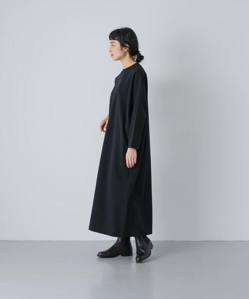 かぐれ(カグレ)の「『2サイズ展開』ストレートワイドカットワンピース(ワンピース・レディース・ブラック・0/1)」の1枚目の写真