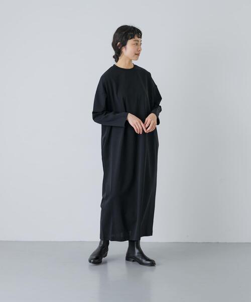 かぐれ(カグレ)の「『2サイズ展開』ストレートワイドカットワンピース(ワンピース・レディース・ブラック・0/1)」の17枚目の写真