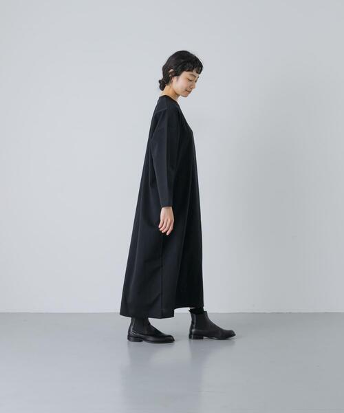 かぐれ(カグレ)の「『2サイズ展開』ストレートワイドカットワンピース(ワンピース・レディース・ブラック・0/1)」の19枚目の写真