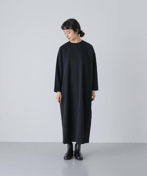 かぐれ(カグレ)の「『2サイズ展開』ストレートワイドカットワンピース(ワンピース・レディース・ブラック・0/1)」の21枚目の写真