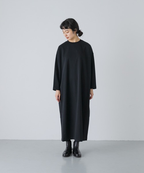 かぐれ(カグレ)の「『2サイズ展開』ストレートワイドカットワンピース(ワンピース・レディース・ブラック・0/1)」の6枚目の写真