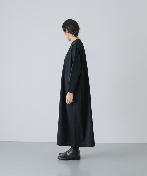 かぐれ(カグレ)の「『2サイズ展開』ストレートワイドカットワンピース(ワンピース・レディース・ブラック・0/1)」の7枚目の写真