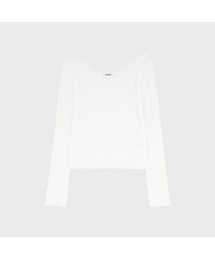 VネックシアーロングスリーブTシャツ（3カラー）