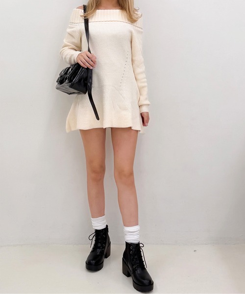 DEMETER（デメテル）の「軽量厚底 タンクソール レースアップショートブーツ（ブーツ・レディース・ブラック/ダークブラウン・M/L/LL/S）」の20枚目の写真