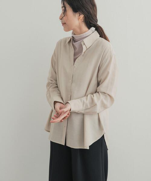 URBAN RESEARCH DOORS(アーバンリサーチドアーズ)の「レーヨン混アソートシャツ(シャツ/ブラウス・レディース・ベージュ系その他/チェック/ストライプ・FREE)」の2枚目の写真