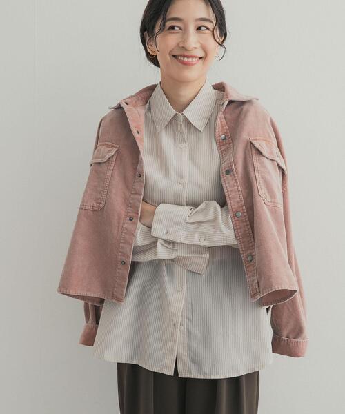URBAN RESEARCH DOORS(アーバンリサーチドアーズ)の「レーヨン混アソートシャツ(シャツ/ブラウス・レディース・ベージュ系その他/チェック/ストライプ・FREE)」の4枚目の写真