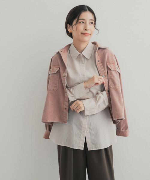 URBAN RESEARCH DOORS(アーバンリサーチドアーズ)の「レーヨン混アソートシャツ(シャツ/ブラウス・レディース・ベージュ系その他/チェック/ストライプ・FREE)」の5枚目の写真
