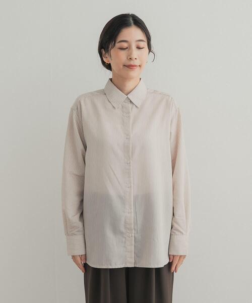 URBAN RESEARCH DOORS(アーバンリサーチドアーズ)の「レーヨン混アソートシャツ(シャツ/ブラウス・レディース・ベージュ系その他/チェック/ストライプ・FREE)」の7枚目の写真
