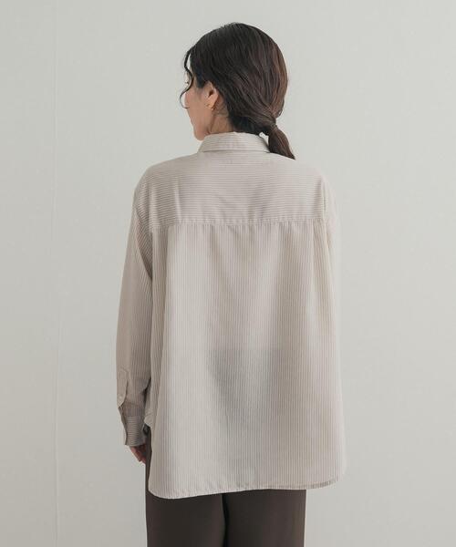 URBAN RESEARCH DOORS(アーバンリサーチドアーズ)の「レーヨン混アソートシャツ(シャツ/ブラウス・レディース・ベージュ系その他/チェック/ストライプ・FREE)」の9枚目の写真