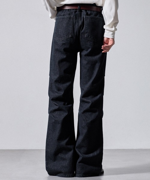 CLEL（クレイル）の「【CLEL】3D Tuck Denim Pants / 3Dタック デニムパンツ（デニムパンツ・メンズ・ネイビー/ブラック/インディゴブルー・XS/S/M/L）」の9枚目の写真