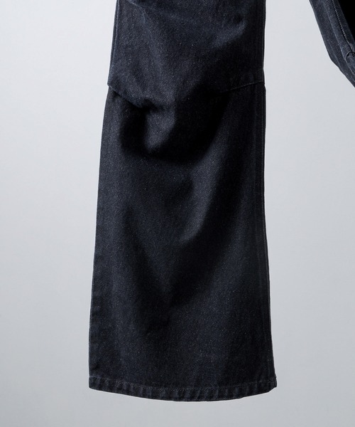 CLEL（クレイル）の「【CLEL】3D Tuck Denim Pants / 3Dタック デニムパンツ（デニムパンツ・メンズ・ネイビー/ブラック/インディゴブルー・XS/S/M/L）」の4枚目の写真