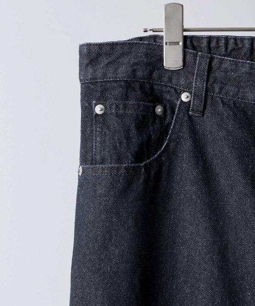 CLEL（クレイル）の「【CLEL】3D Tuck Denim Pants / 3Dタック デニムパンツ（デニムパンツ・メンズ・ネイビー/ブラック/インディゴブルー・XS/S/M/L）」の5枚目の写真