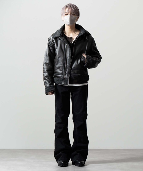 CLEL（クレイル）の「【CLEL】3D Tuck Denim Pants / 3Dタック デニムパンツ（デニムパンツ・メンズ・ネイビー/ブラック/インディゴブルー・XS/S/M/L）」の20枚目の写真