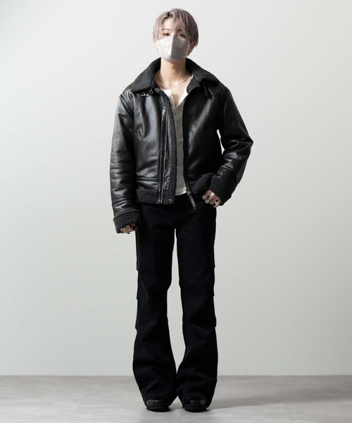 CLEL（クレイル）の「【CLEL】3D Tuck Denim Pants / 3Dタック デニムパンツ（デニムパンツ・メンズ・ネイビー/ブラック/インディゴブルー・XS/S/M/L）」の22枚目の写真