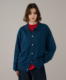SILVER BUTTON KNIT SHIRT / シルバーボタンニットシャツ