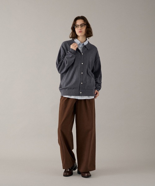 ONCILY（オンシェリー）の「SILVER BUTTON KNIT SHIRT / シルバーボタンニットシャツ（ニット/セーター・メンズ・チャコールグレー/ブラウン/カーキ/ブルー/ボルドー・SMALL/MEDIUM/LARGE）」の20枚目の写真