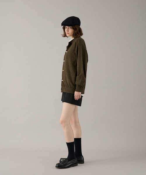 ONCILY（オンシェリー）の「SILVER BUTTON KNIT SHIRT / シルバーボタンニットシャツ（ニット/セーター・メンズ・チャコールグレー/ブラウン/カーキ/ブルー/ボルドー・SMALL/MEDIUM/LARGE）」の8枚目の写真