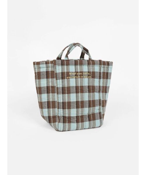 FIKA.(フィーカ)の「Multi-check quilting tote bag(ショルダーバッグ・レディース・ピンク/ミント・FREE)」の8枚目の写真