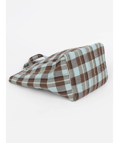 FIKA.(フィーカ)の「Multi-check quilting tote bag(ショルダーバッグ・レディース・ピンク/ミント・FREE)」の9枚目の写真