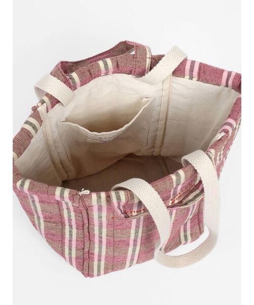 FIKA.(フィーカ)の「Multi-check quilting tote bag(ショルダーバッグ・レディース・ピンク/ミント・FREE)」の3枚目の写真