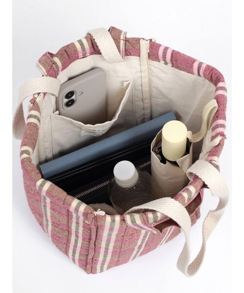 FIKA.(フィーカ)の「Multi-check quilting tote bag(ショルダーバッグ・レディース・ピンク/ミント・FREE)」の21枚目の写真
