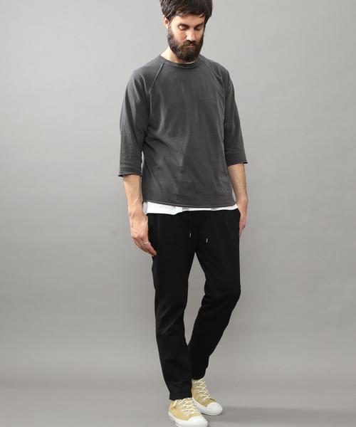 BEAUTY&YOUTH UNITED ARROWS（ビューティーアンドユースユナイテッドアローズ）の「BY ∴ ピグメント カットオフ クォータースリーブ カットソー◆（Tシャツ/カットソー・メンズ・オリーブ/ナチュラル/ダークグレー・LARGE/X-LARGE/MEDIUM/SMALL）」の14枚目の写真