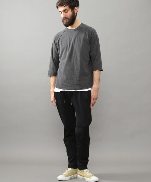 BEAUTY&YOUTH UNITED ARROWS（ビューティーアンドユースユナイテッドアローズ）の「BY ∴ ピグメント カットオフ クォータースリーブ カットソー◆（Tシャツ/カットソー・メンズ・オリーブ/ナチュラル/ダークグレー・LARGE/X-LARGE/MEDIUM/SMALL）」の15枚目の写真