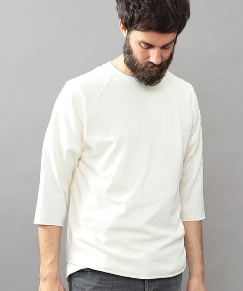 BEAUTY&YOUTH UNITED ARROWS（ビューティーアンドユースユナイテッドアローズ）の「BY ∴ ピグメント カットオフ クォータースリーブ カットソー◆（Tシャツ/カットソー・メンズ・オリーブ/ナチュラル/ダークグレー・LARGE/X-LARGE/MEDIUM/SMALL）」の11枚目の写真