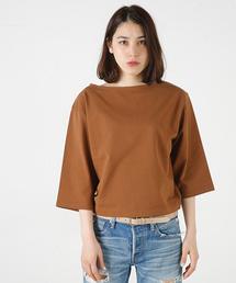 MOUSSY | COTTON LOOSE BORDER TOPS(Tシャツ/カットソー)