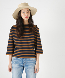 MOUSSY | COTTON LOOSE BORDER TOPS(Tシャツ/カットソー)