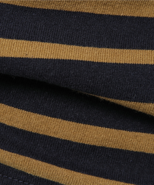 MOUSSY（マウジー）の「COTTON LOOSE BORDER TOPS（Tシャツ/カットソー・レディース・ダークネイビー/ホワイト系その他/ホワイト/ブラウン/ライトブラック・FREE）」の13枚目の写真