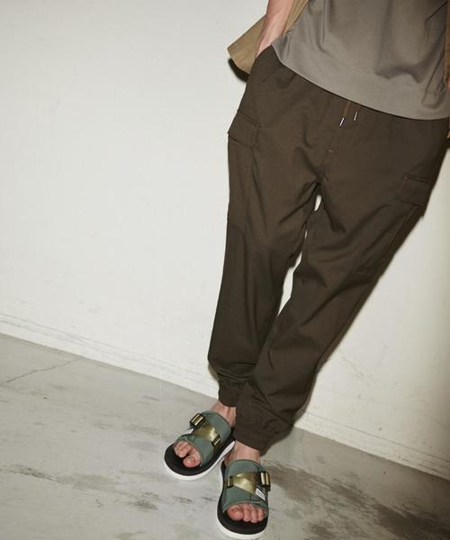 MONKEY TIME（モンキータイム）の「＜monkey time＞ ∴ TR ジョーゼット カーゴ ドロップジョガーパンツ◆（カーゴパンツ・メンズ・ブラック/オリーブ・MEDIUM/LARGE/SMALL/X-LARGE）」の2枚目の写真