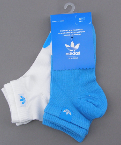 adidas（アディダス）の「TREFOIL SOCK 2P（ソックス/靴下・メンズ・ブラック/ブルー/ネイビー/ピンク・SMALL/LARGE）」の3枚目の写真