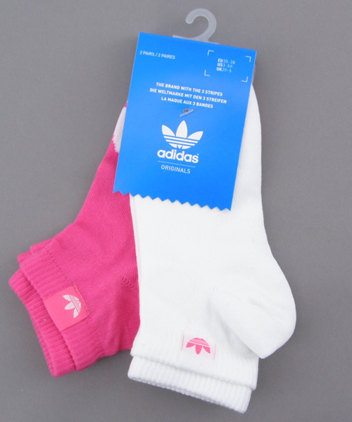 adidas（アディダス）の「TREFOIL SOCK 2P（ソックス/靴下・メンズ・ブラック/ブルー/ネイビー/ピンク・SMALL/LARGE）」の5枚目の写真