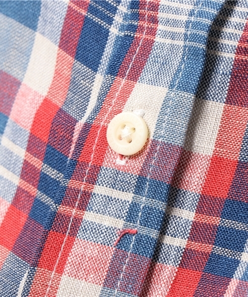 Quiksilver(クイックシルバー)の「LINEN CHECK LS(シャツ/ブラウス・メンズ・ブルー/レッド・MEDIUM/LARGE/SMALL)」の8枚目の写真