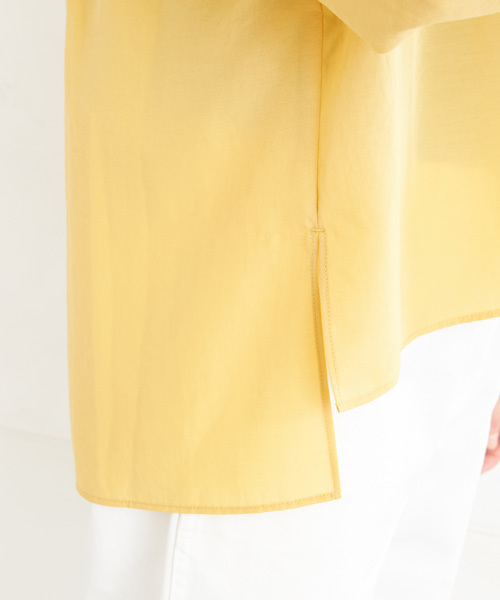 un dix cors（アンディコール）の「デコルテシャツブラウス（シャツ/ブラウス・レディース・ブルー/ホワイト/イエロー・ﾌﾘ-）」の15枚目の写真