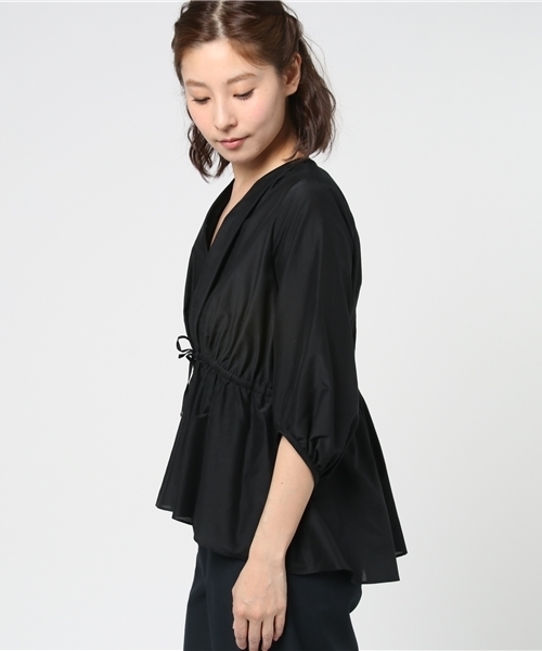 SHIPS（シップス）の「ぺプラムブラウス（シャツ/ブラウス・レディース・グリーン/ブラック・ONE SIZE）」の8枚目の写真