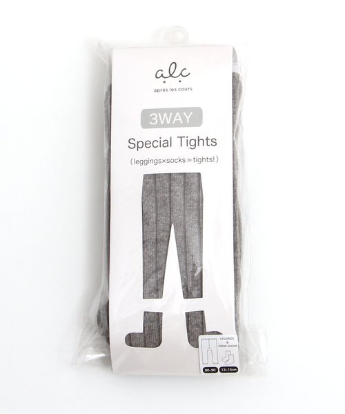 apres les cours（アプレレクール）の「ソックス＆レギンスセパレートタイツ（タイツ/ストッキング・キッズ・ネイビー/ワインレッド/グレー・90/100/120/140）」の15枚目の写真