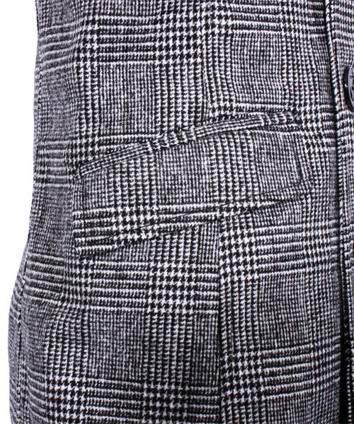 ８(eight)（エイト）の「チェック ロング Ｐコート メルトン（ピーコート・メンズ・チャコールグレー/グレー/その他/その他1・MEDIUM/LARGE/X-LARGE）」の20枚目の写真