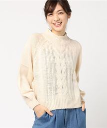 earth music&ecology | ハイネックケーブルニットプルオーバー(ニット/セーター)