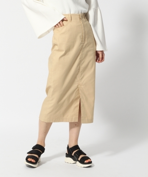 LOWRYS FARM（ローリーズファーム）の「オックスカラータイトスカート　783431 （スカート・レディース・ブラック/オレンジ/ライラック/ベージュ・MEDIUM/LARGE）」の3枚目の写真