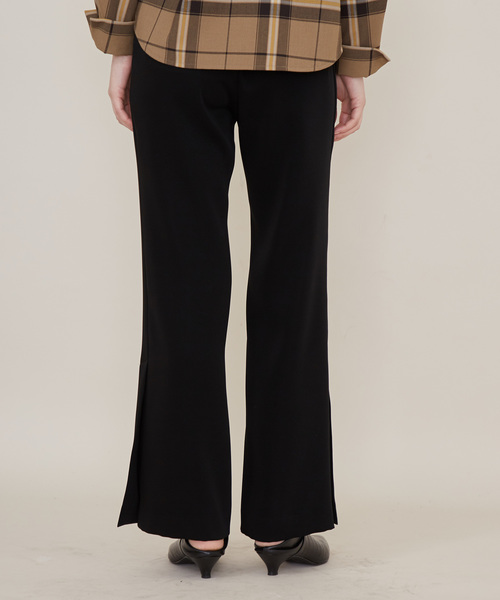 STUDIOUS（ステュディオス）の「ツイルフレアパンツ（その他パンツ・レディース・ブラック・1/0）」の3枚目の写真