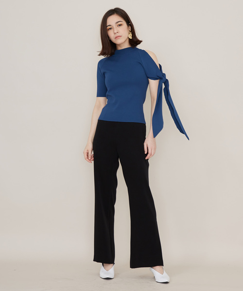 STUDIOUS（ステュディオス）の「ツイルフレアパンツ（その他パンツ・レディース・ブラック・1/0）」の7枚目の写真