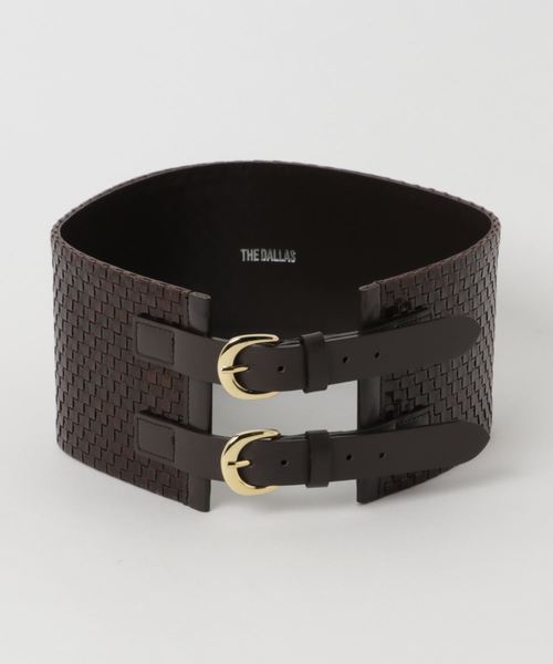 THE Dallas（ザ・ダラス）の「【THE Dallas】leather mesh belt 
